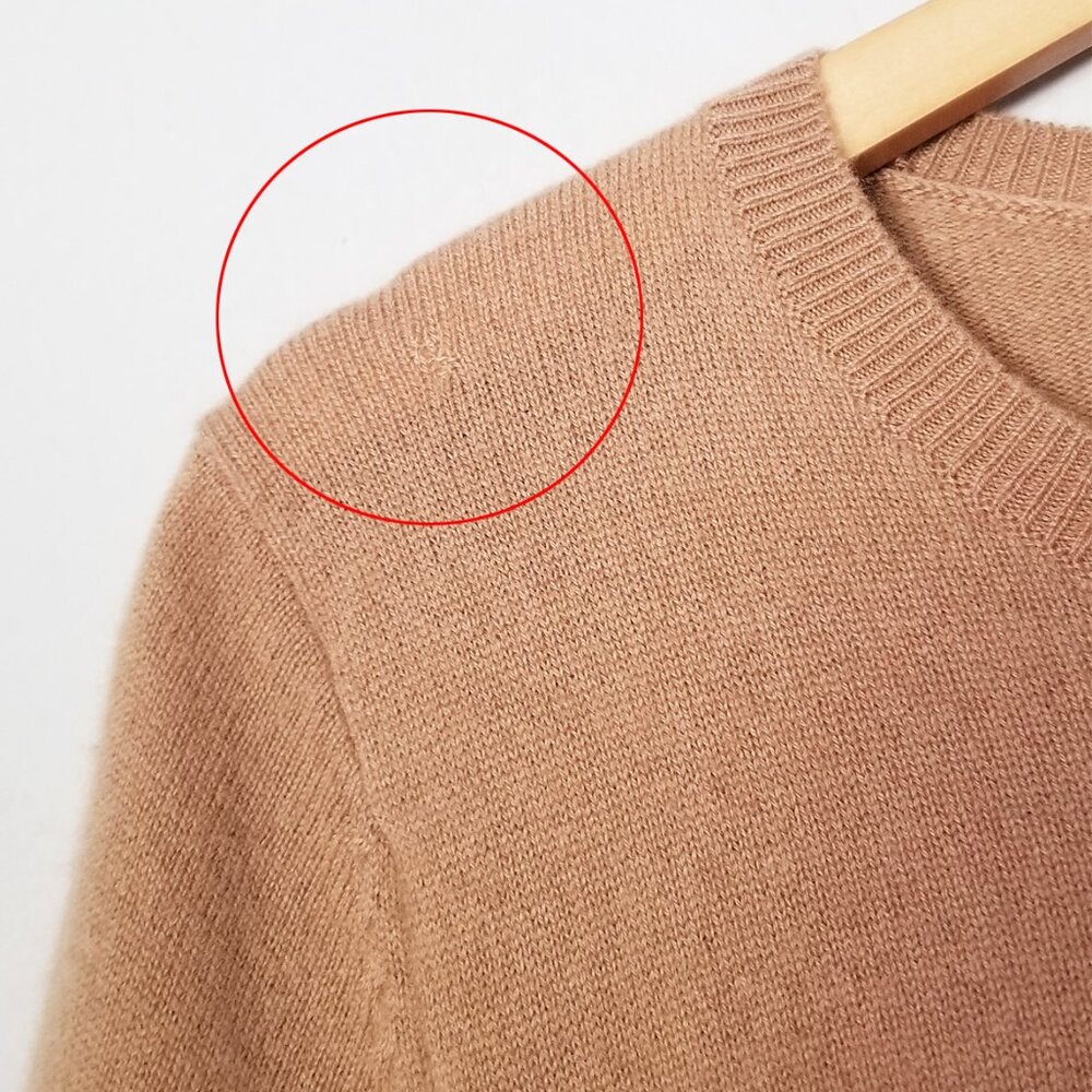 Quince 100% Mongolian Cashmere Crewneck Sweater S Camel Tan Soft Cozy $128 Basic - Picture 14 of 14